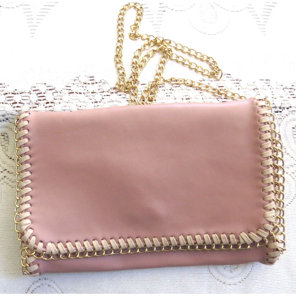Urban Expressions Maison Whipstitch Vegan Leather Crossbody Convertible Bag NWOT